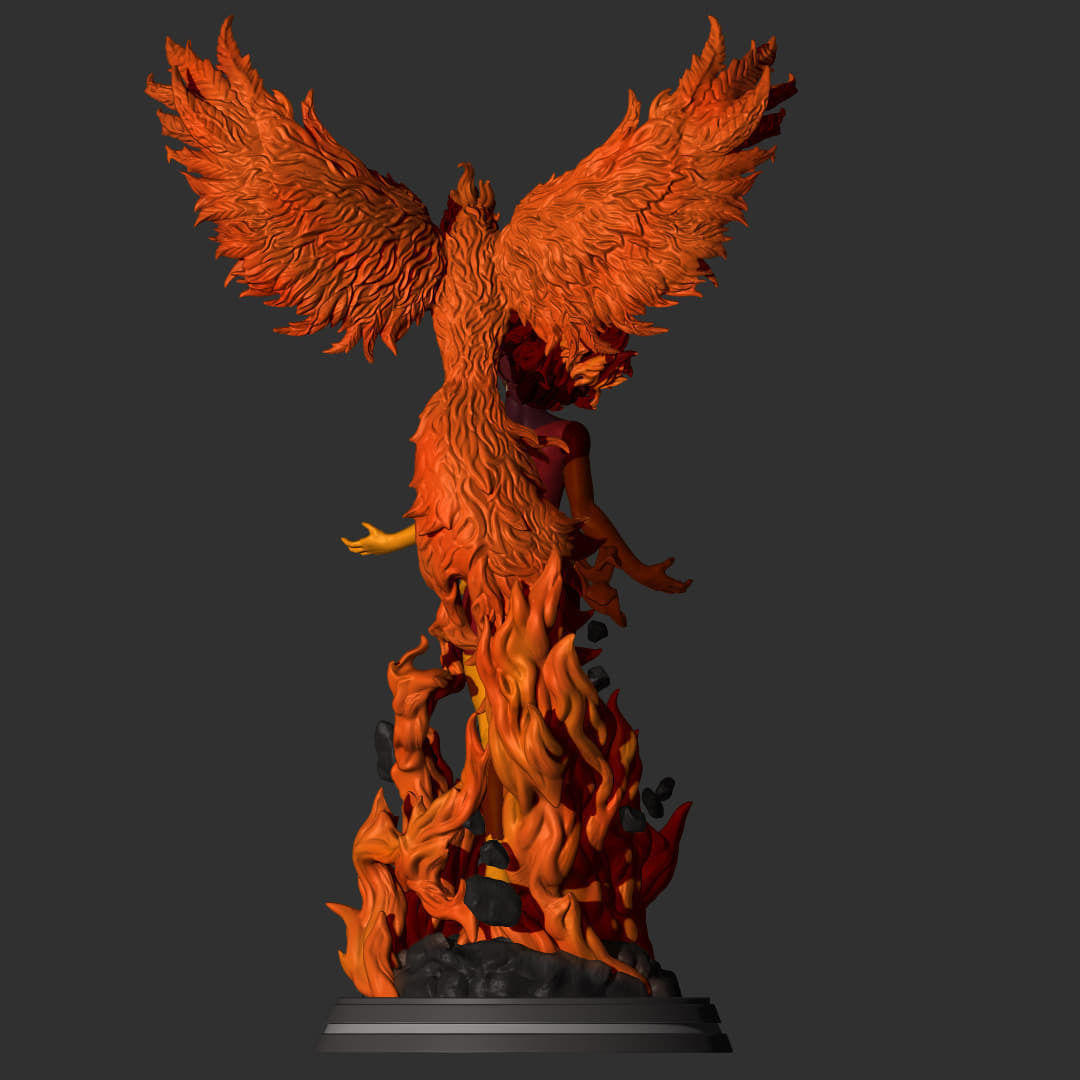 Fan Art - Dark Phoenix - Jean Grey 3D print model_3
