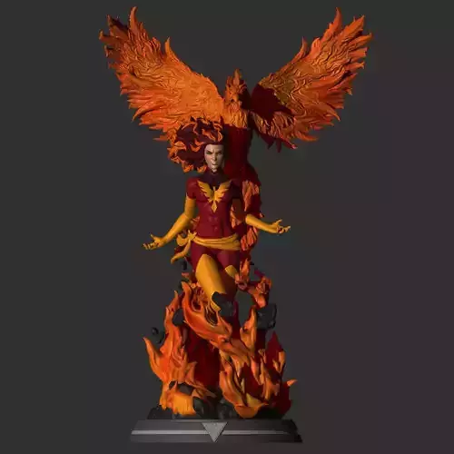 Fan Art - Dark Phoenix - Jean Grey 3D print model