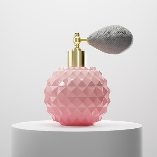 Vintage Perfume Low-poly 3D model