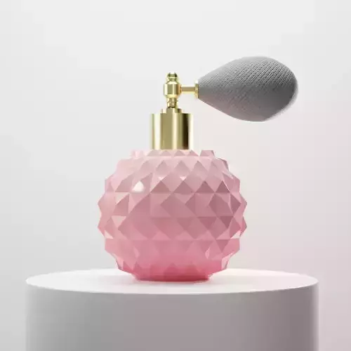 Vintage Perfume Low-poly 3D model