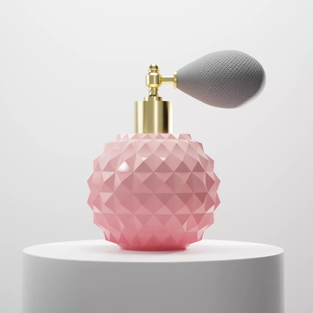 Vintage Perfume Low-poly 3D model_0