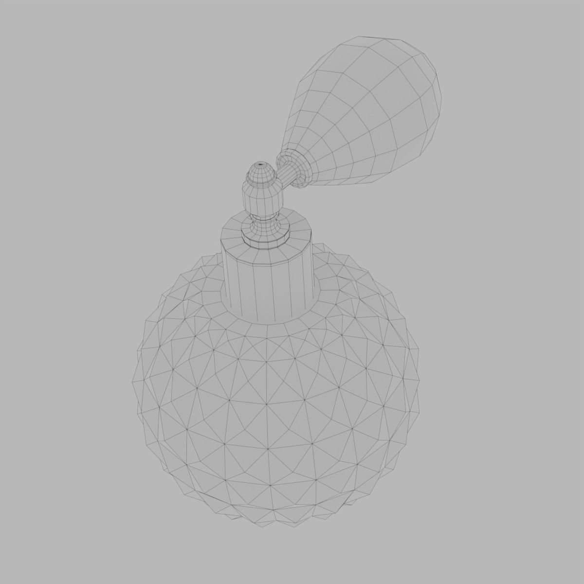 Vintage Perfume Low-poly 3D model_4