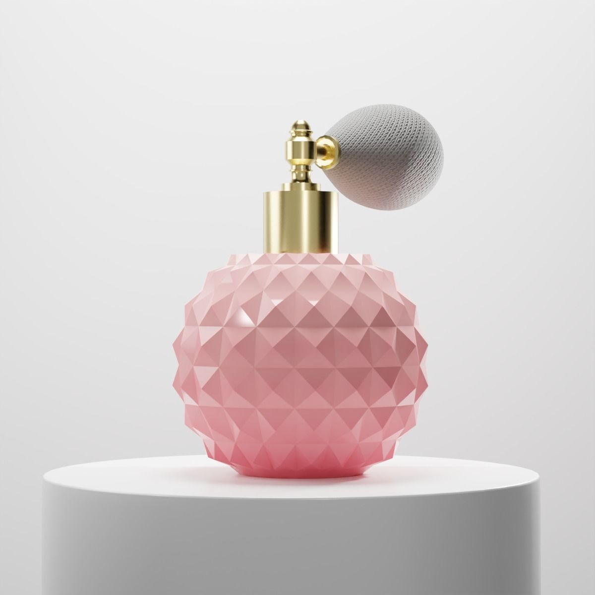 Vintage Perfume Low-poly 3D model_1