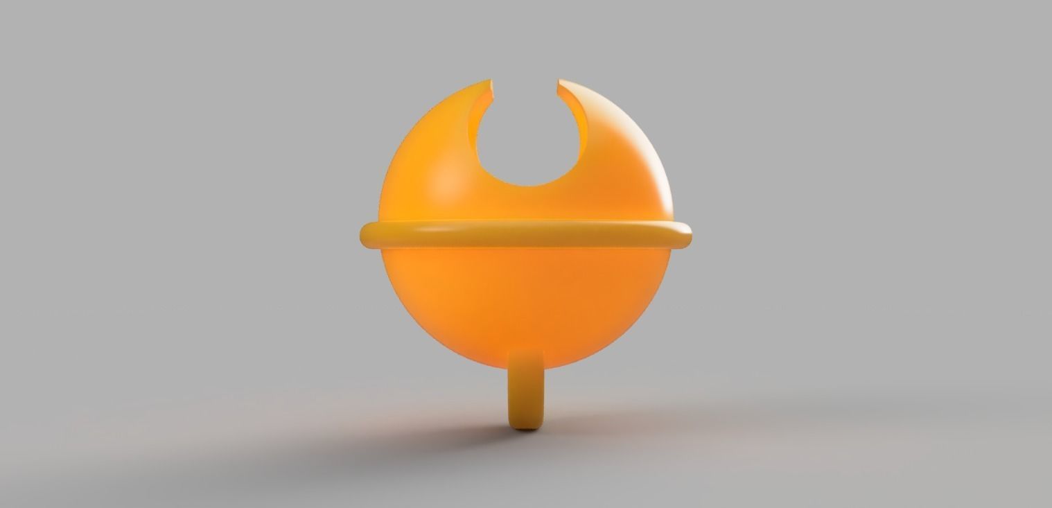 Cat bell for cat collar 3D print model_3