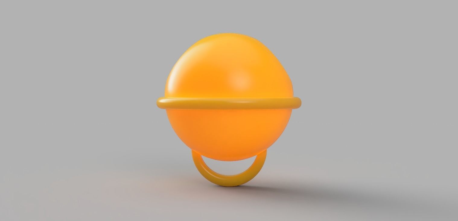 Cat bell for cat collar 3D print model_2