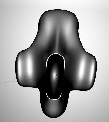 space craft  Low-poly 3D model_1