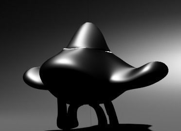 space craft  Low-poly 3D model_2