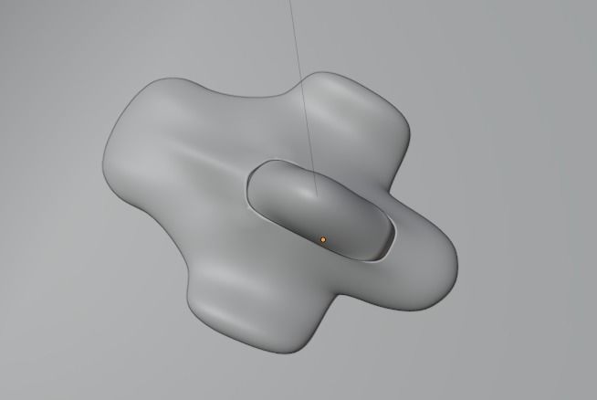 space craft  Low-poly 3D model_3