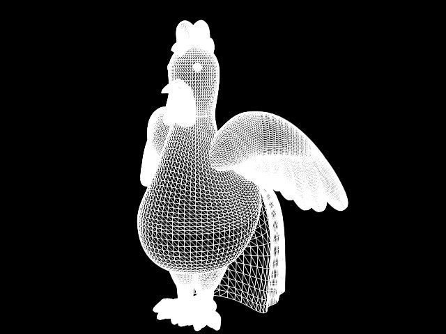 Rooster 3D print model_7
