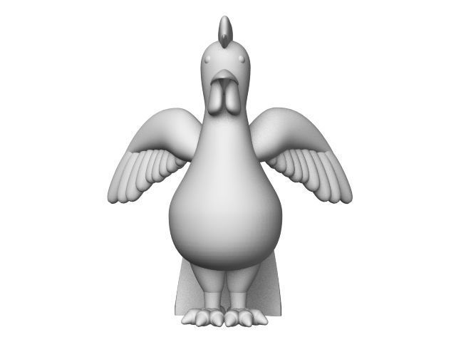 Rooster 3D print model_2
