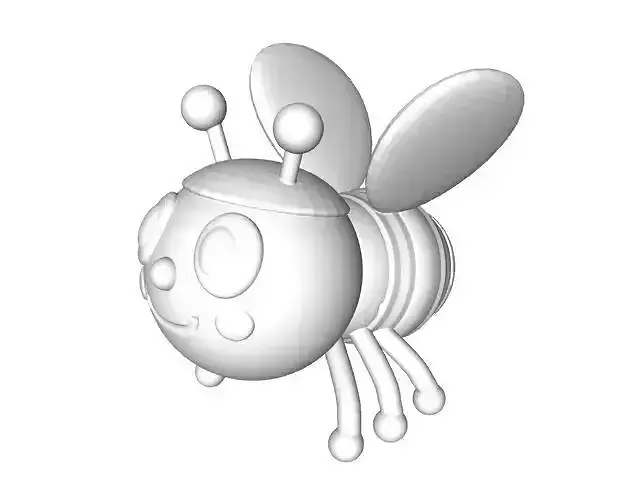 honeybee bee 3D print model