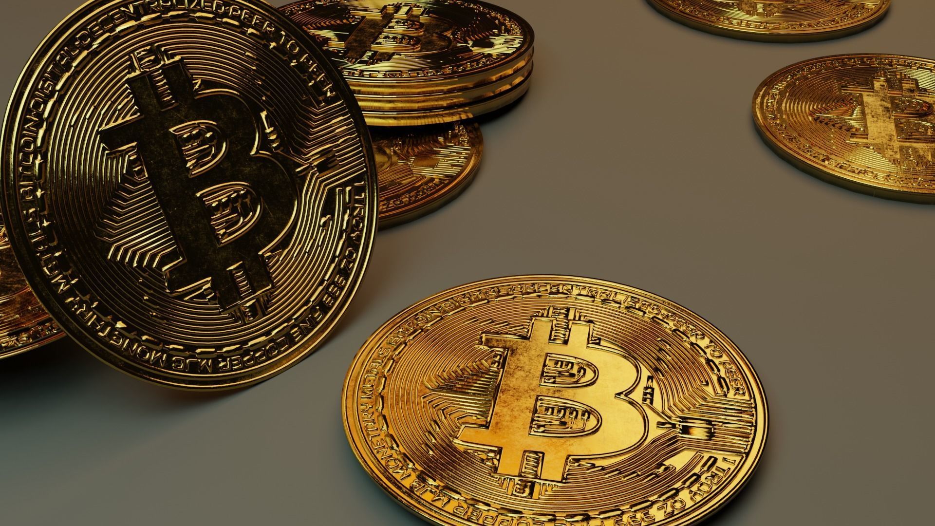 Bitcoin - Realistic ready to use Bitcoin 3d model 3D model_2