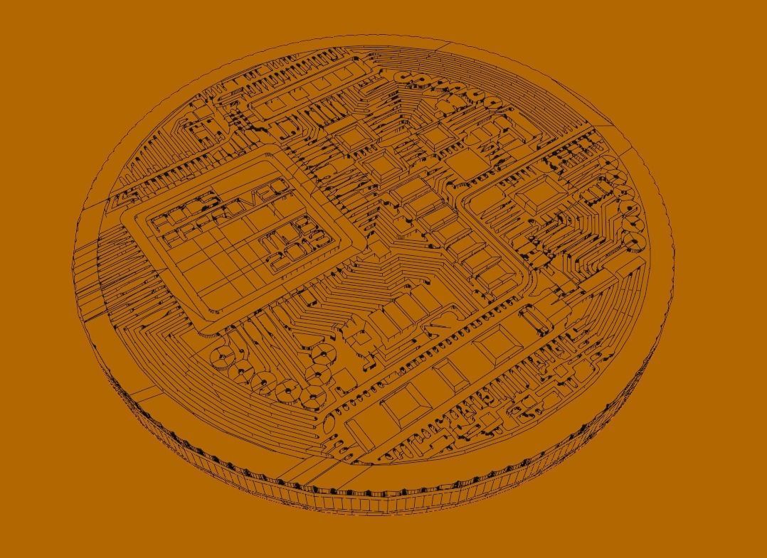 Bitcoin - Realistic ready to use Bitcoin 3d model 3D model_5