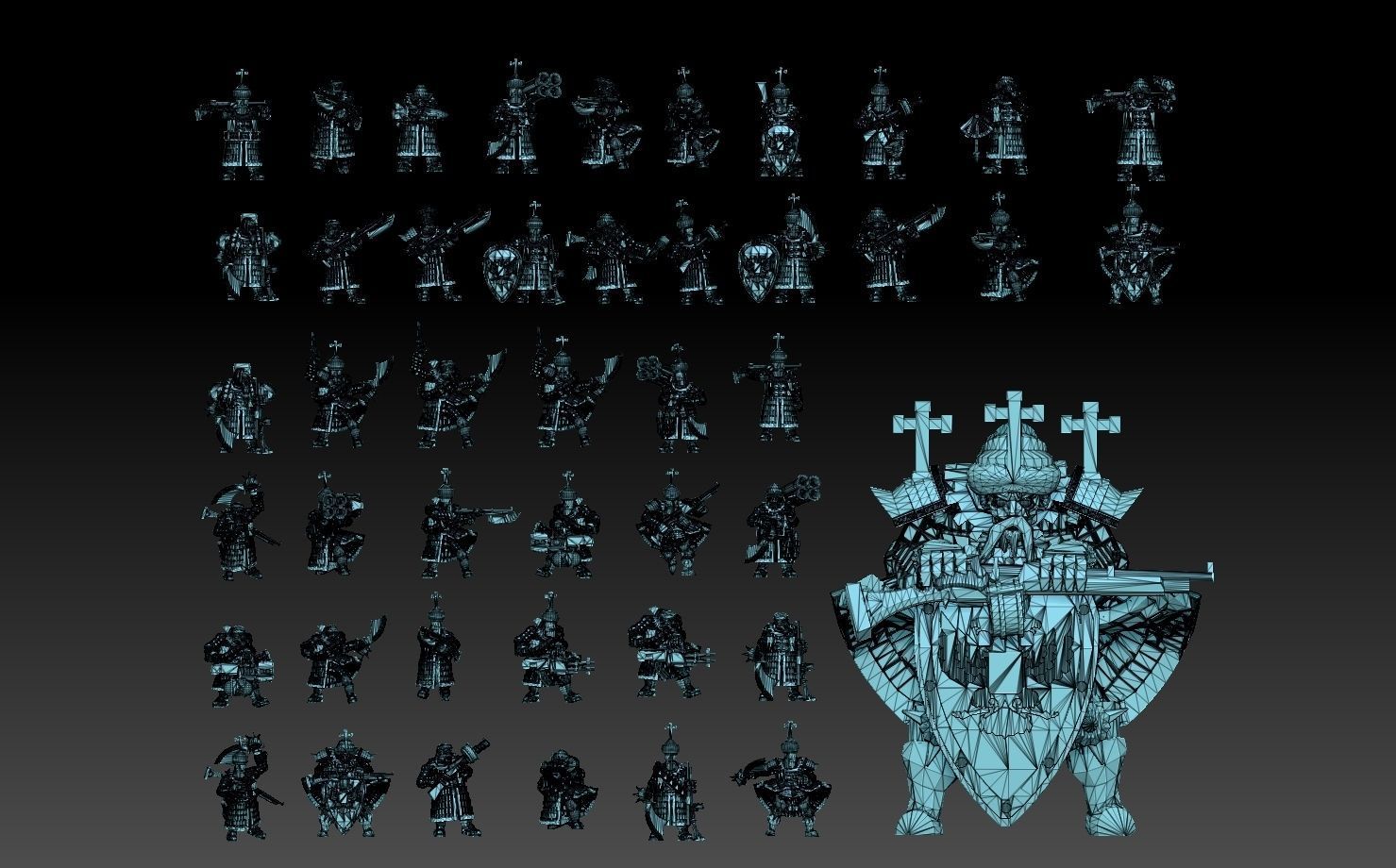 Tekno- Streltsy Regiment Megapack 3D print model_49