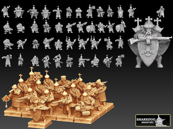 Tekno- Streltsy Regiment Megapack 3D print model