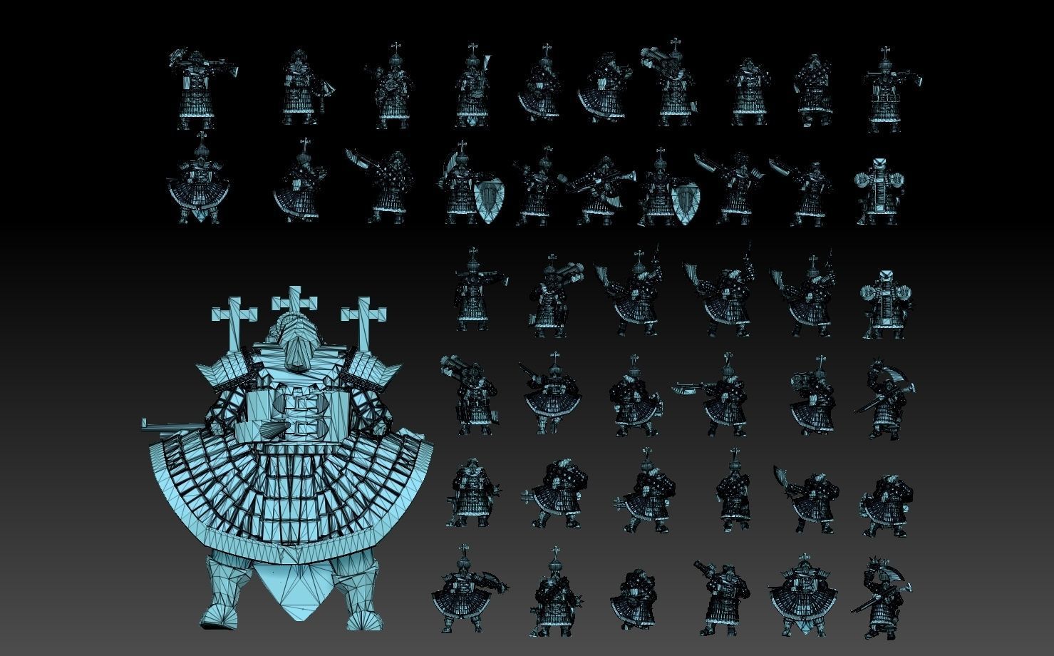 Tekno- Streltsy Regiment Megapack 3D print model_48