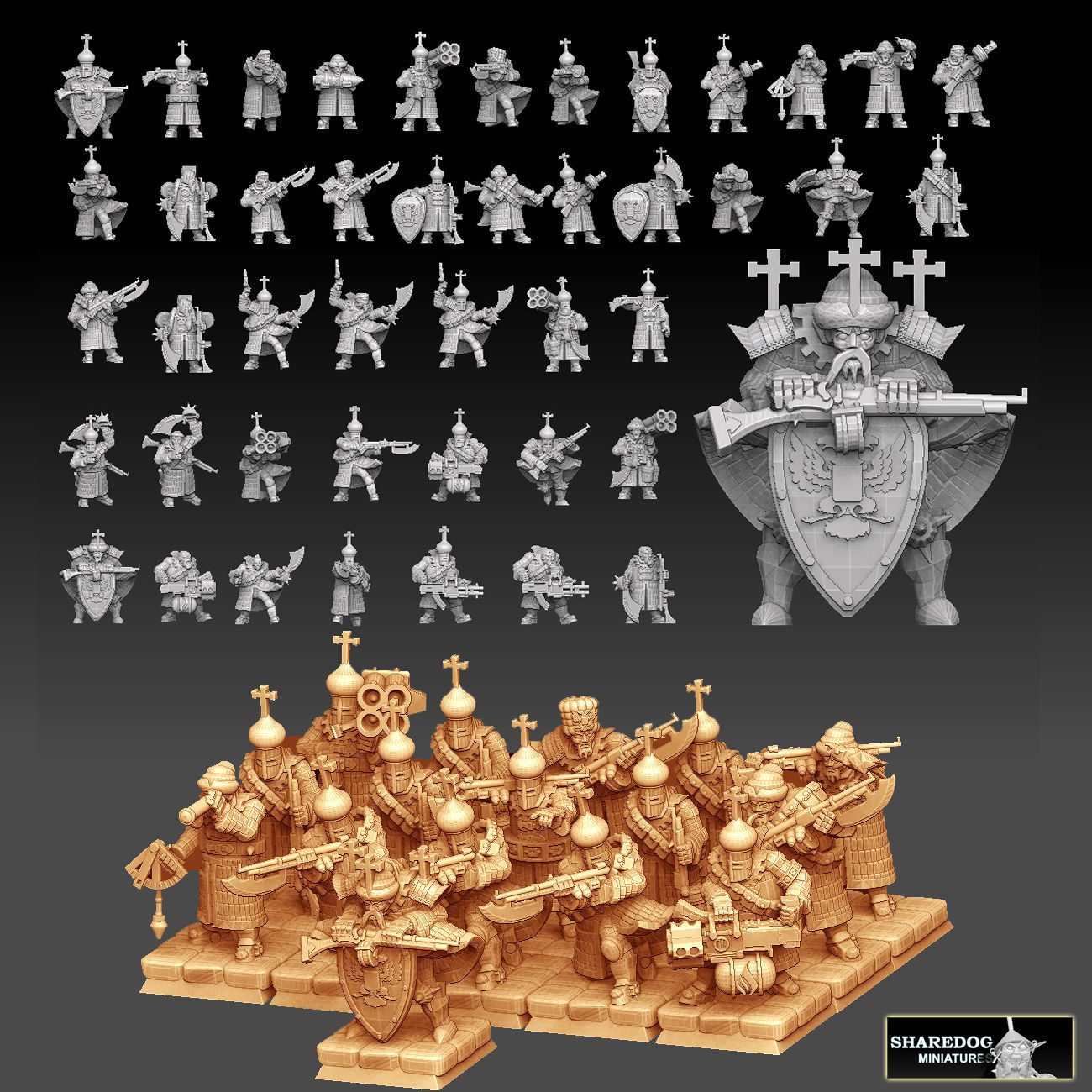 Tekno- Streltsy Regiment Megapack 3D print model_1