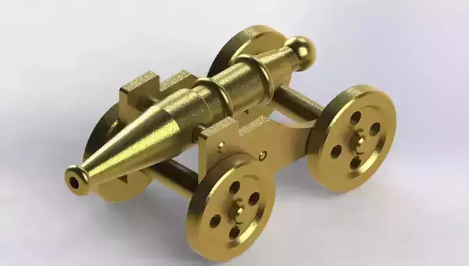 Mini Cannon 3D Model