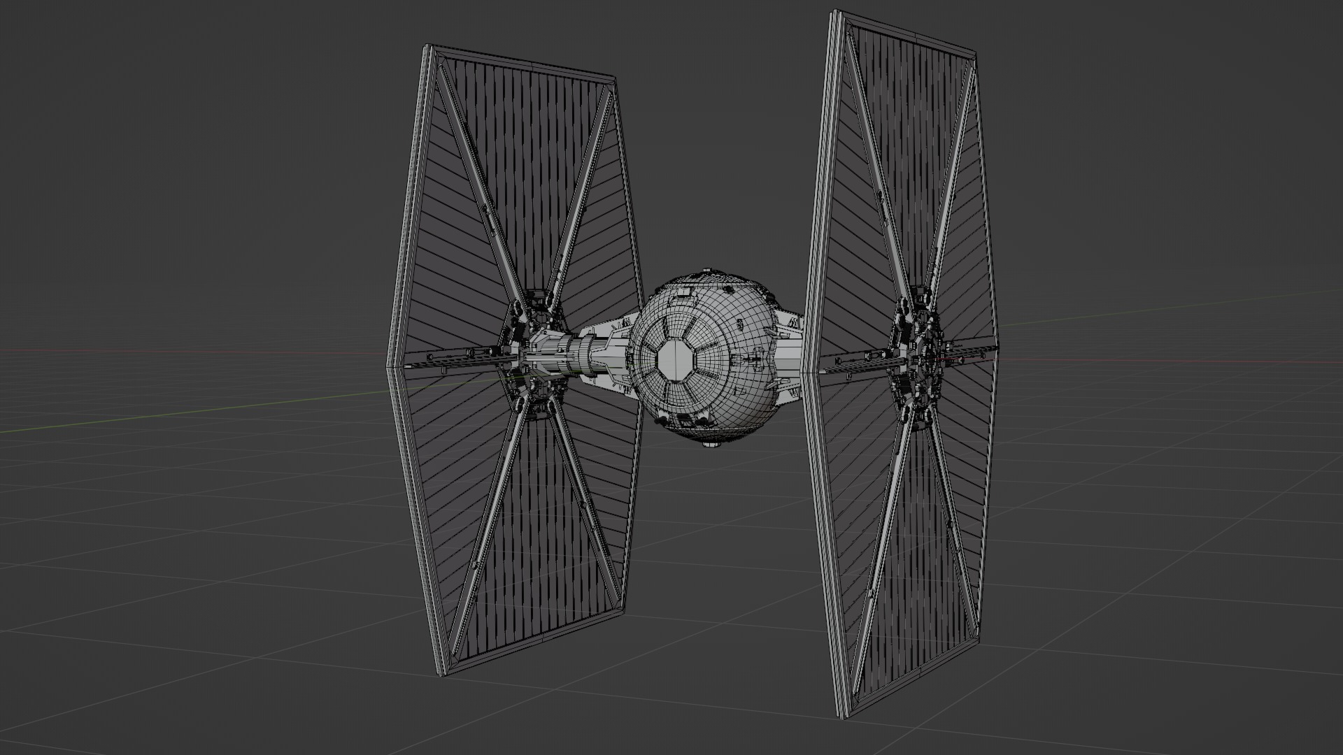TIE Fighter  3D model_1