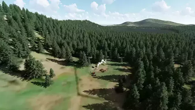 Laurel Lake California 3D model Laurel Lake California 3D model