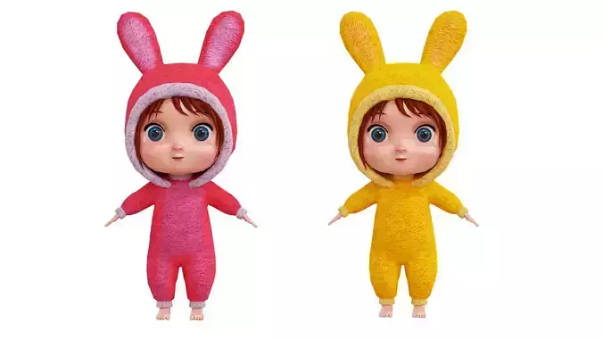 Cartoon Cute Baby Girl Coat 