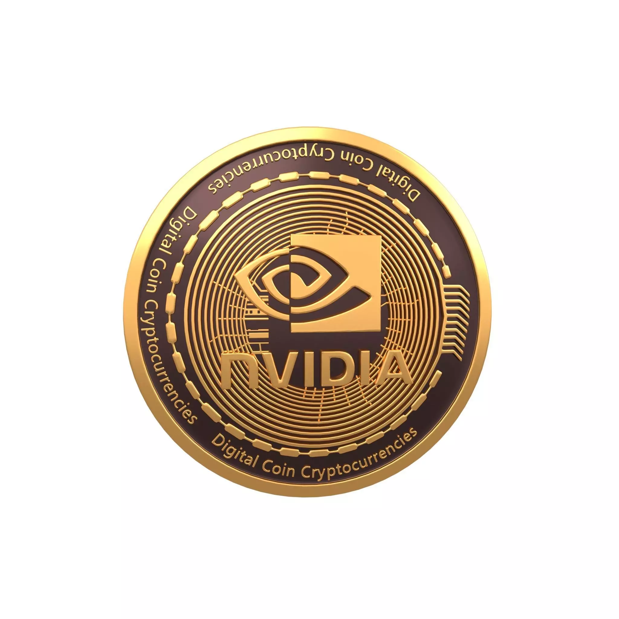 Nvidia Coin v1 001 3D model