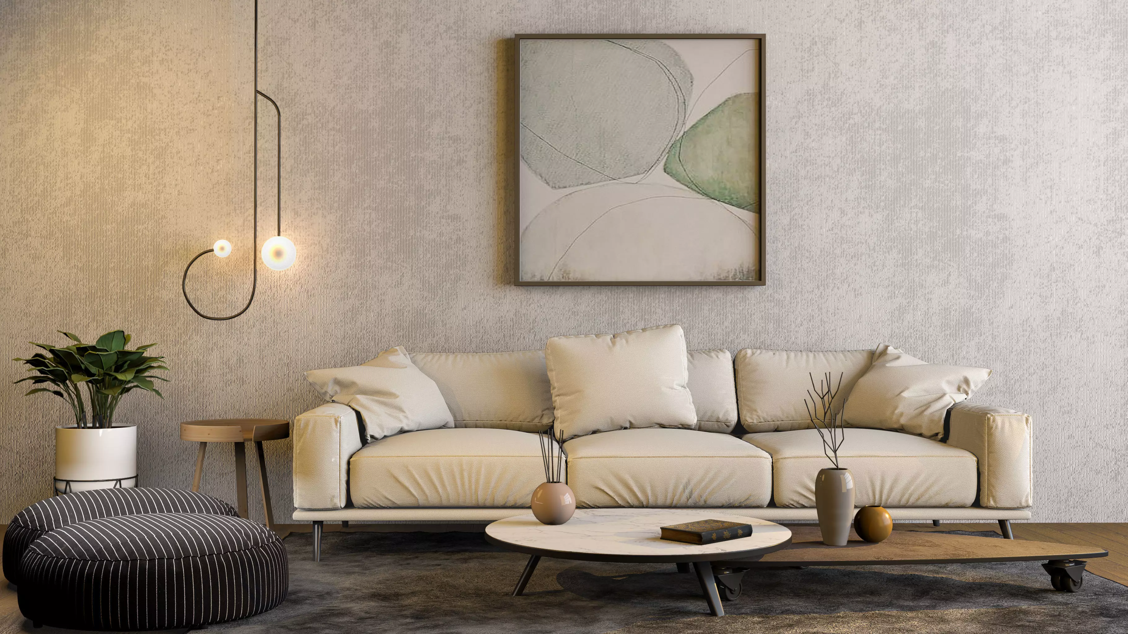 Living Room 3D model_0