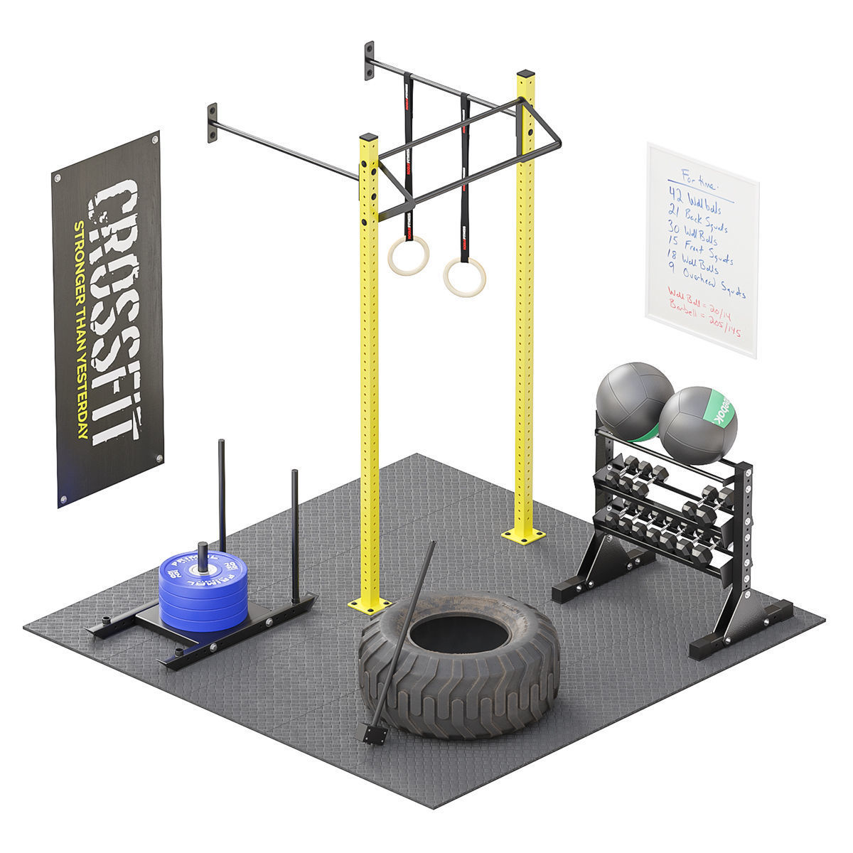 CrossFit Equipment  3D model_0
