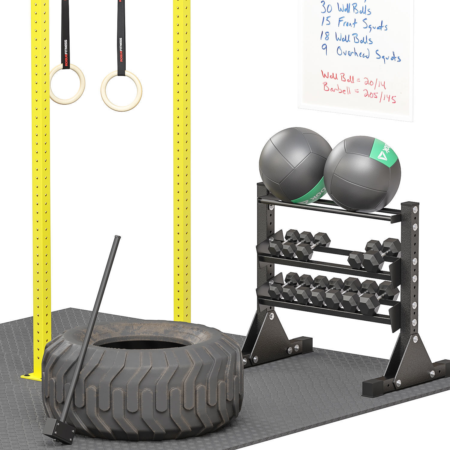 CrossFit Equipment  3D model_3