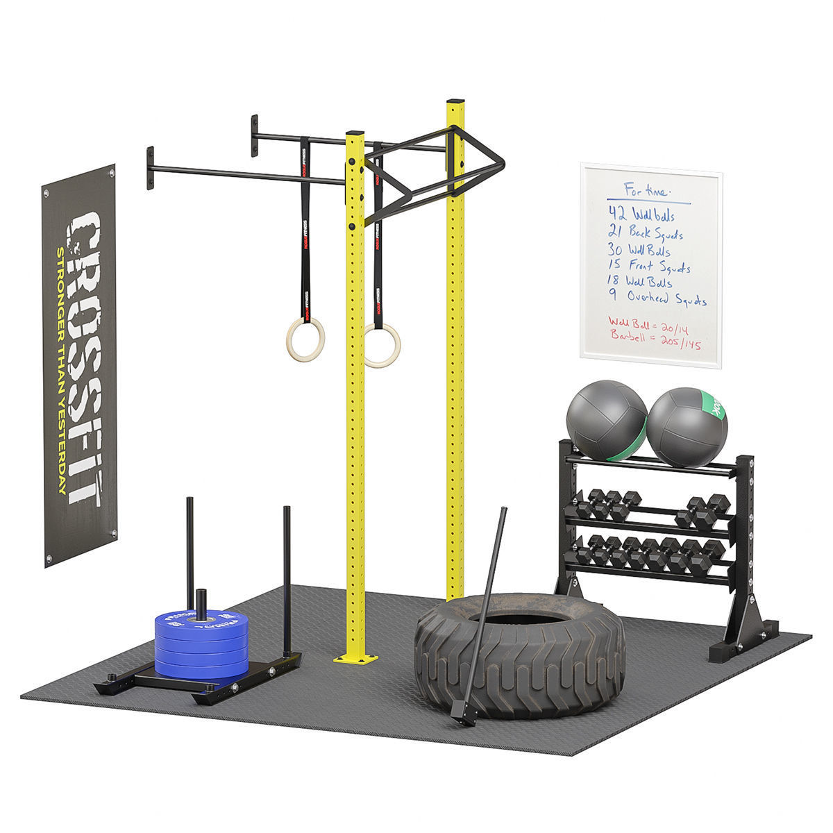 CrossFit Equipment  3D model_1