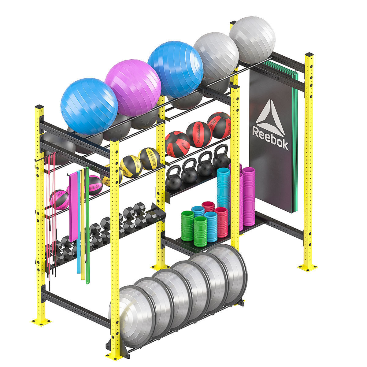 Sport rack equipment 3D model_2