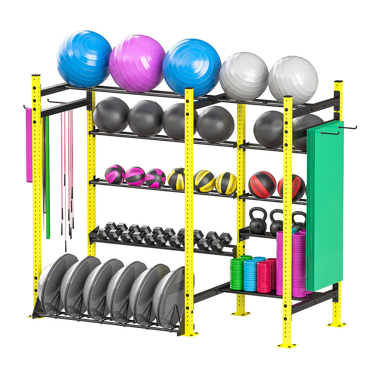 Sport rack equipment 3D model_1