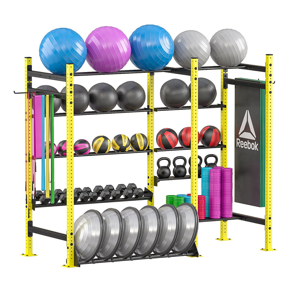 Sport rack equipment 3D model_0
