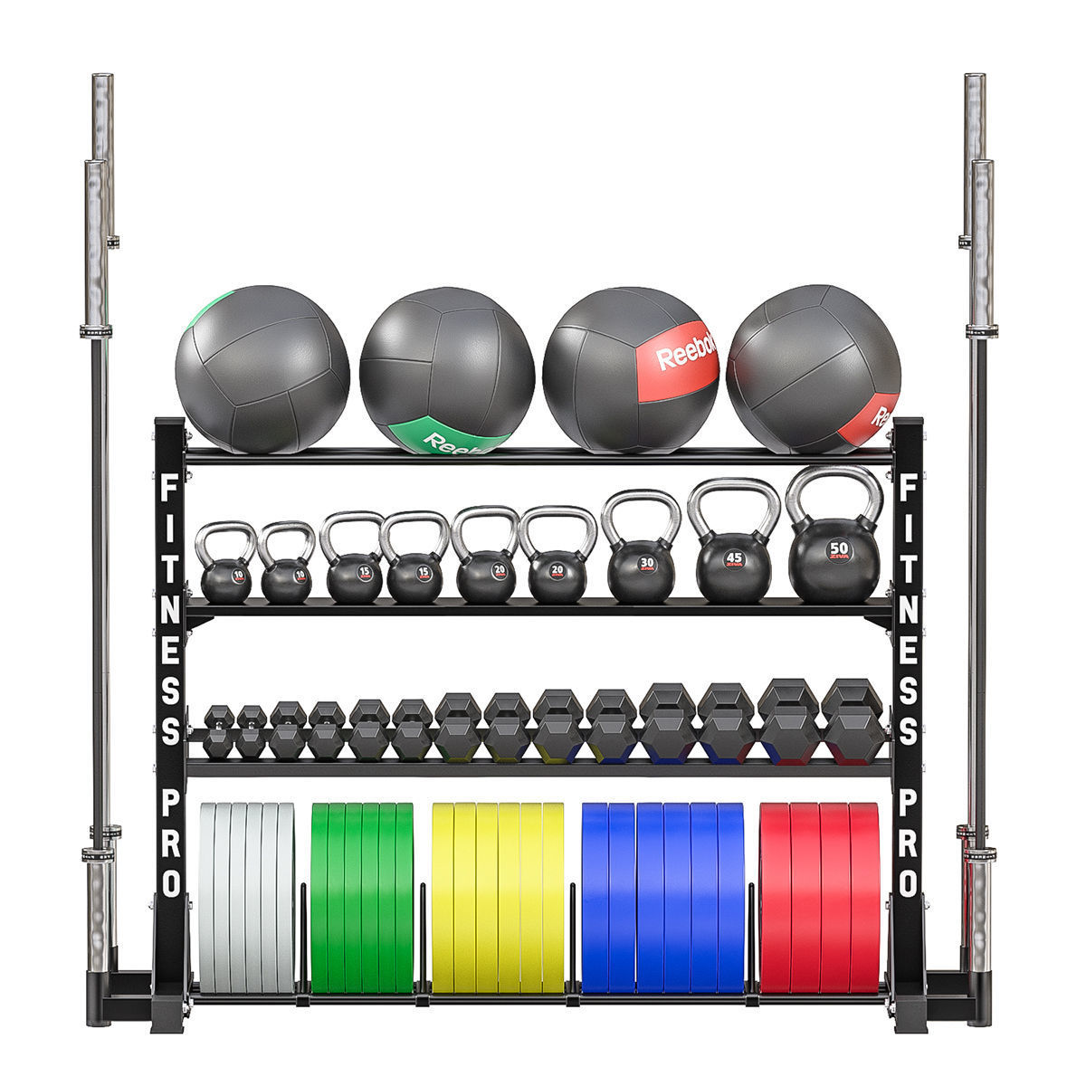 Weight storage rack 3D model_1