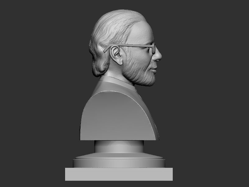 Narendra Modi Bust Gray 3D print model_16