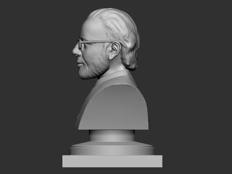 Narendra Modi Bust Gray 3D print model_18