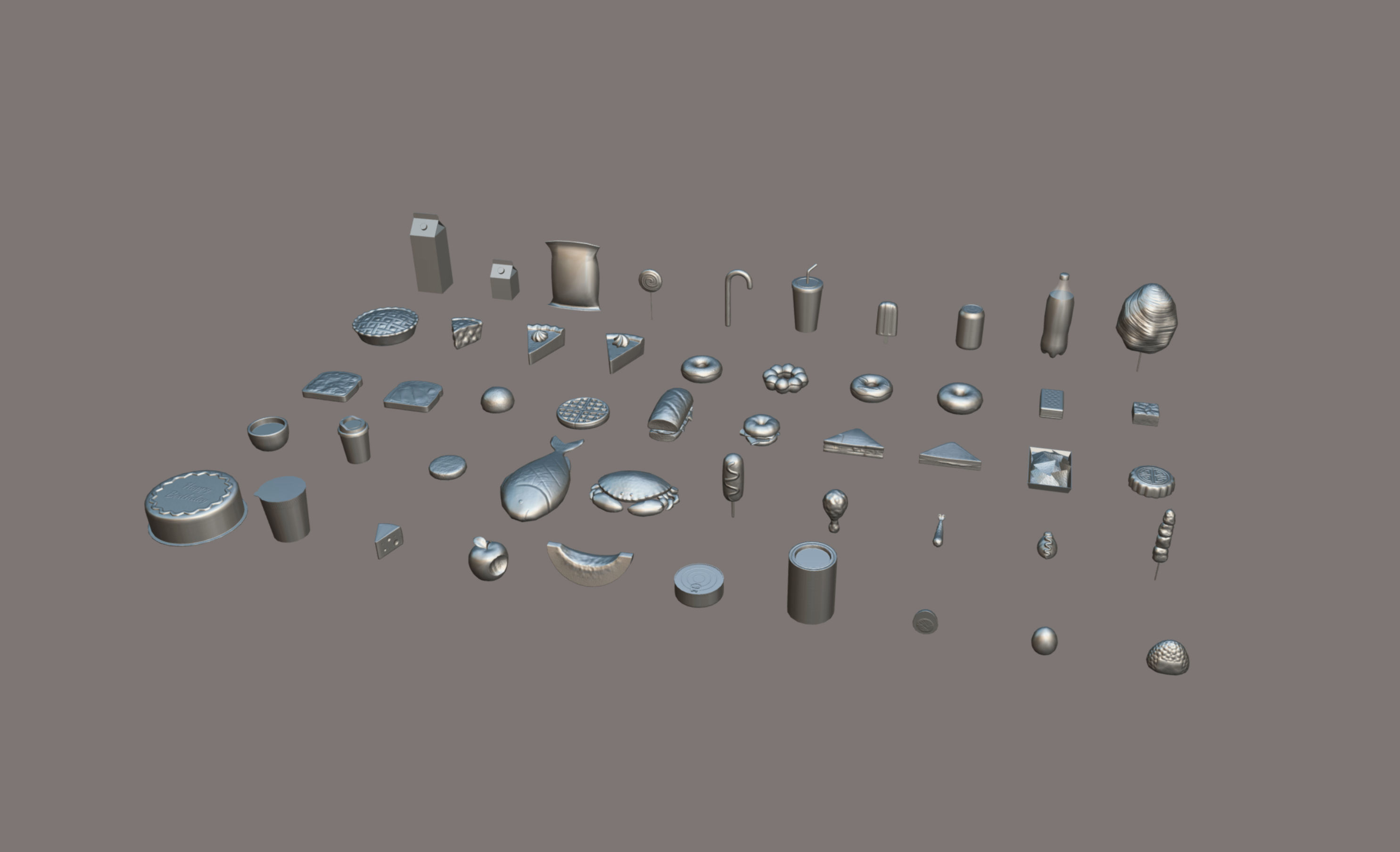 Low Poly Food Pack 3 Low-poly 3D model_7