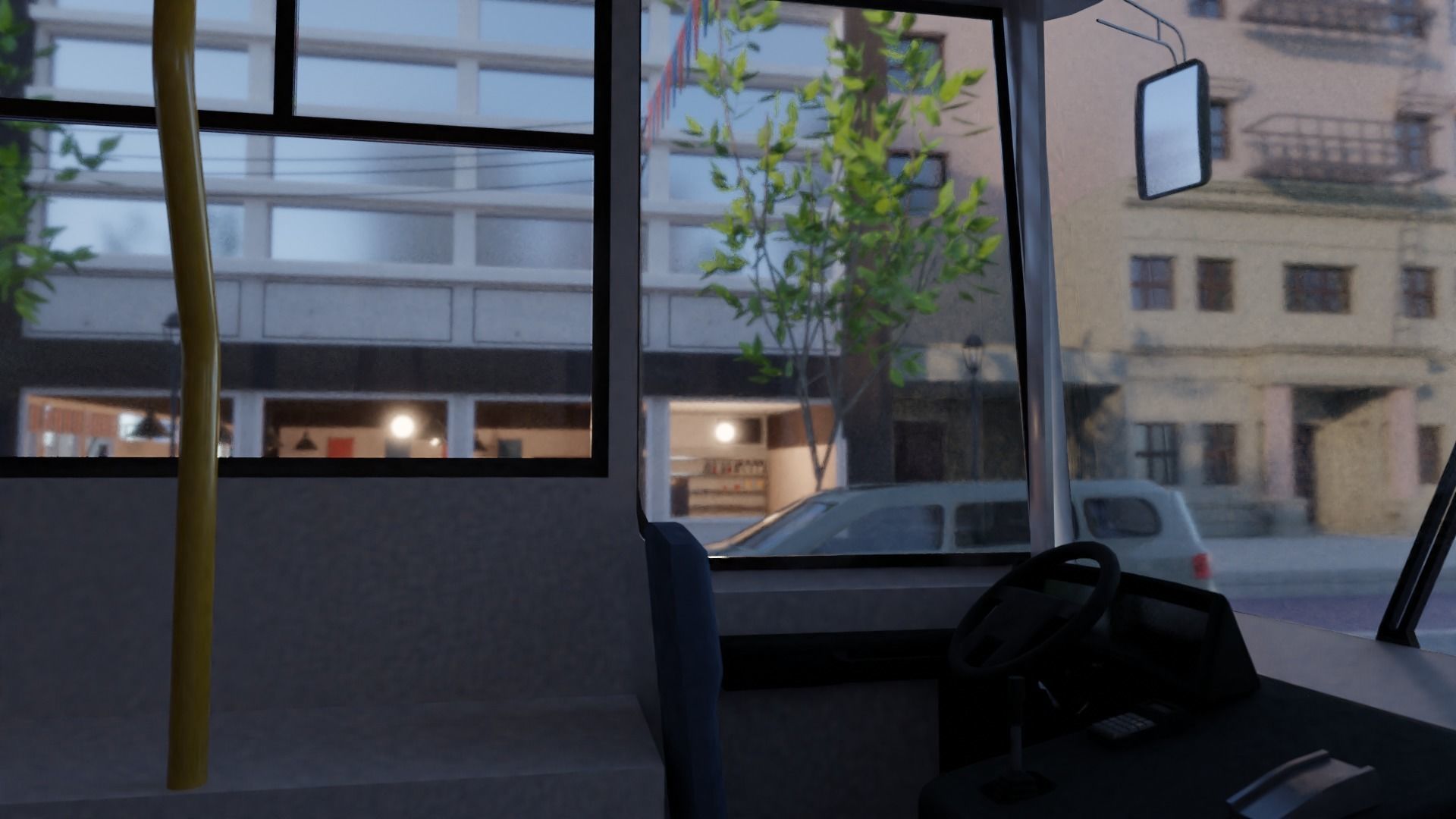 Coffee shop in New York Low-poly 3D model_12