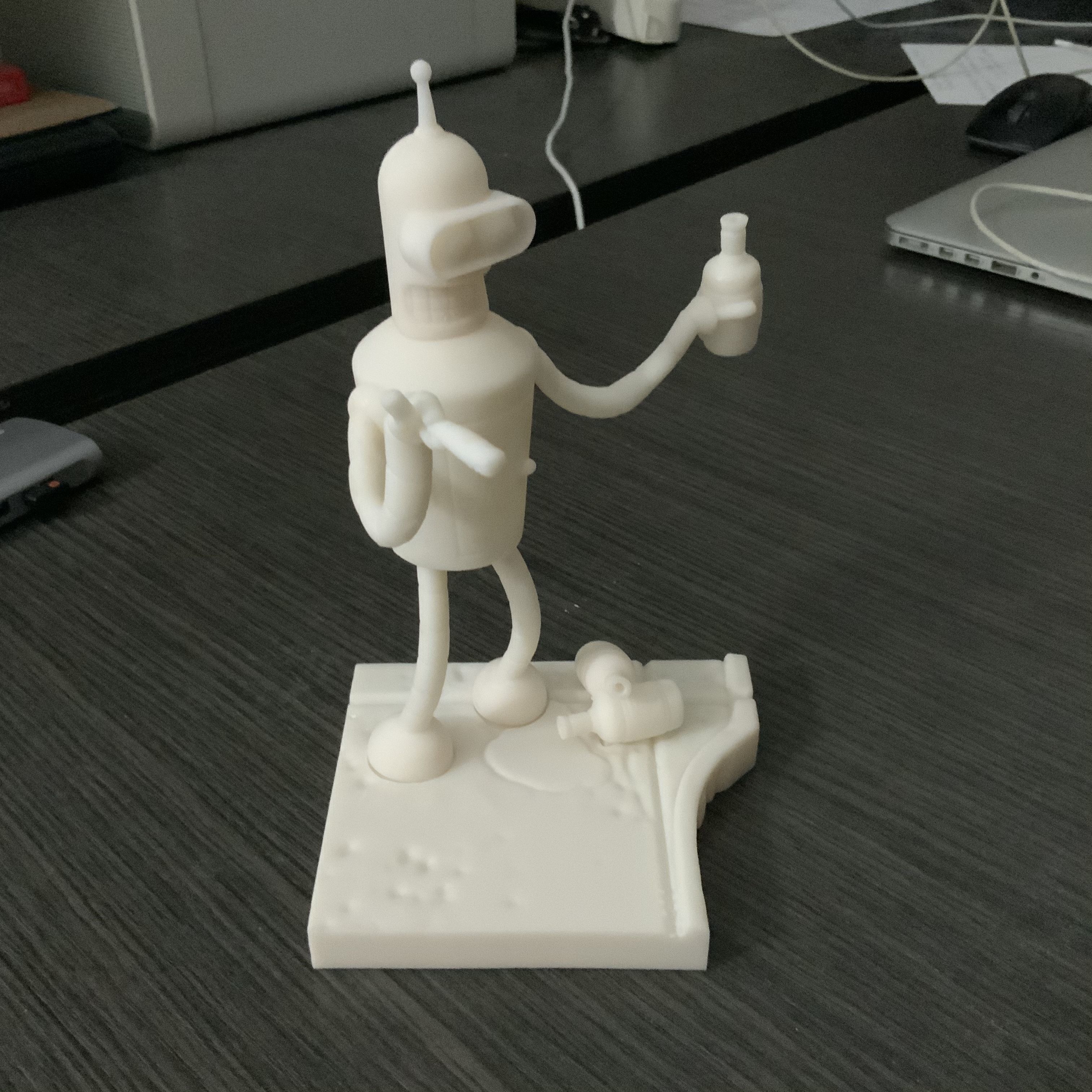 Drinking Bender statue from Futurama TV series 3D model 3D printable