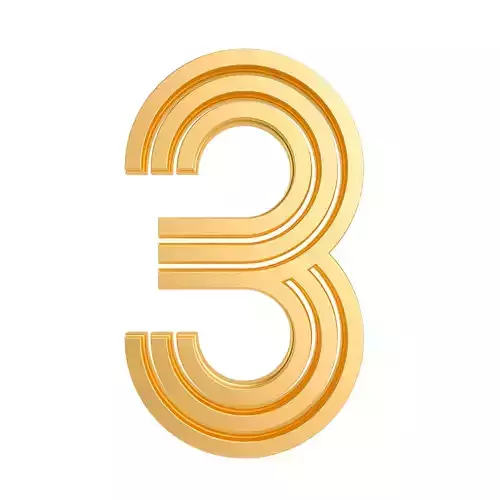 Metal line countdown anniversary number 3