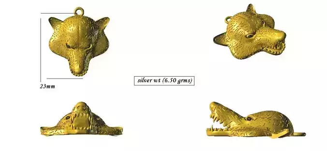 Fox Pendant And Keychain 3D print model