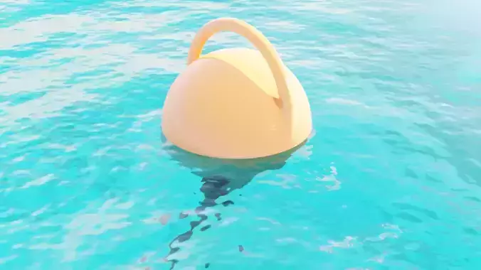 Mooring Buoy Low-poly 3D model