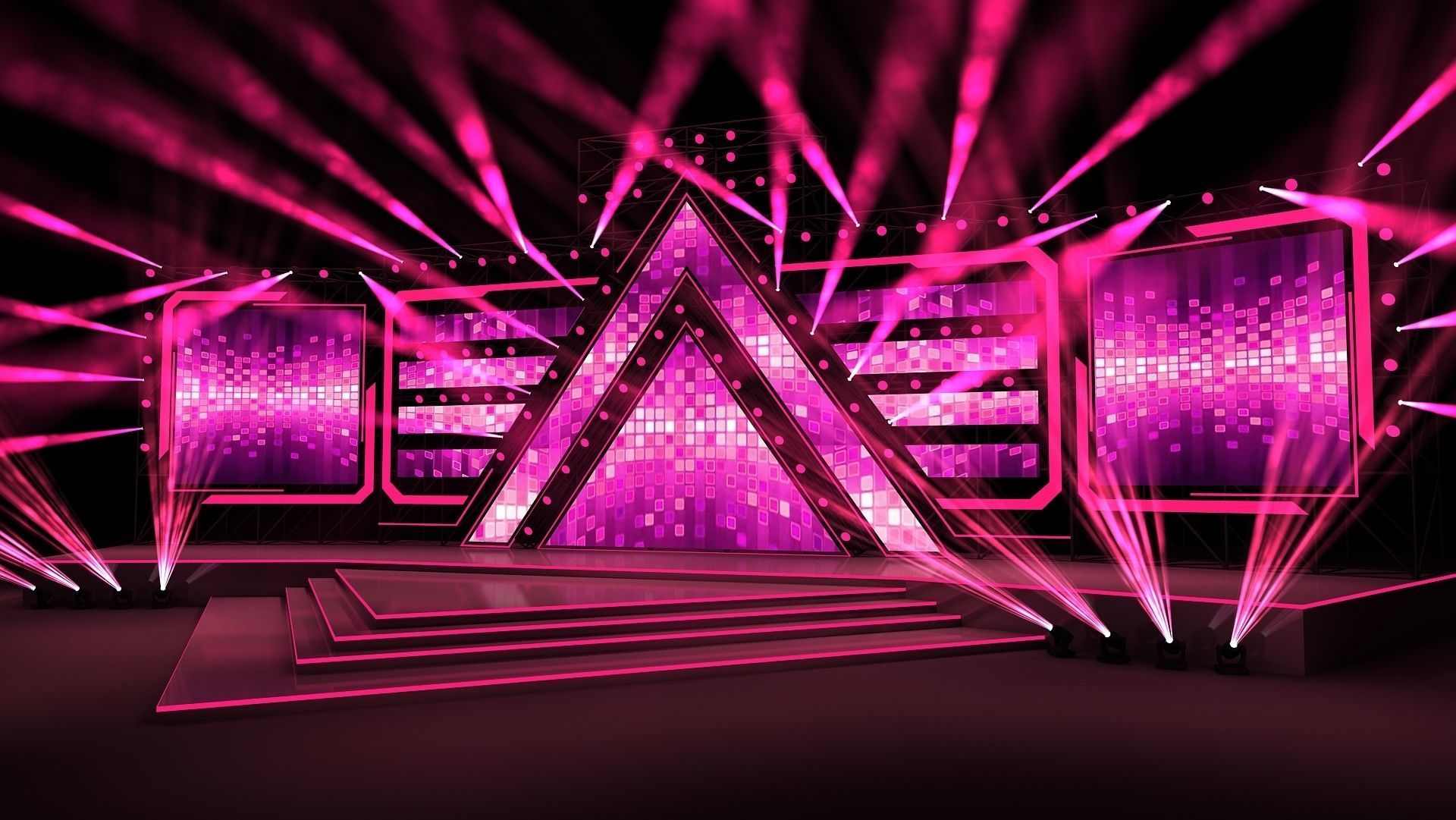 concert stage 01 design 3D model_2