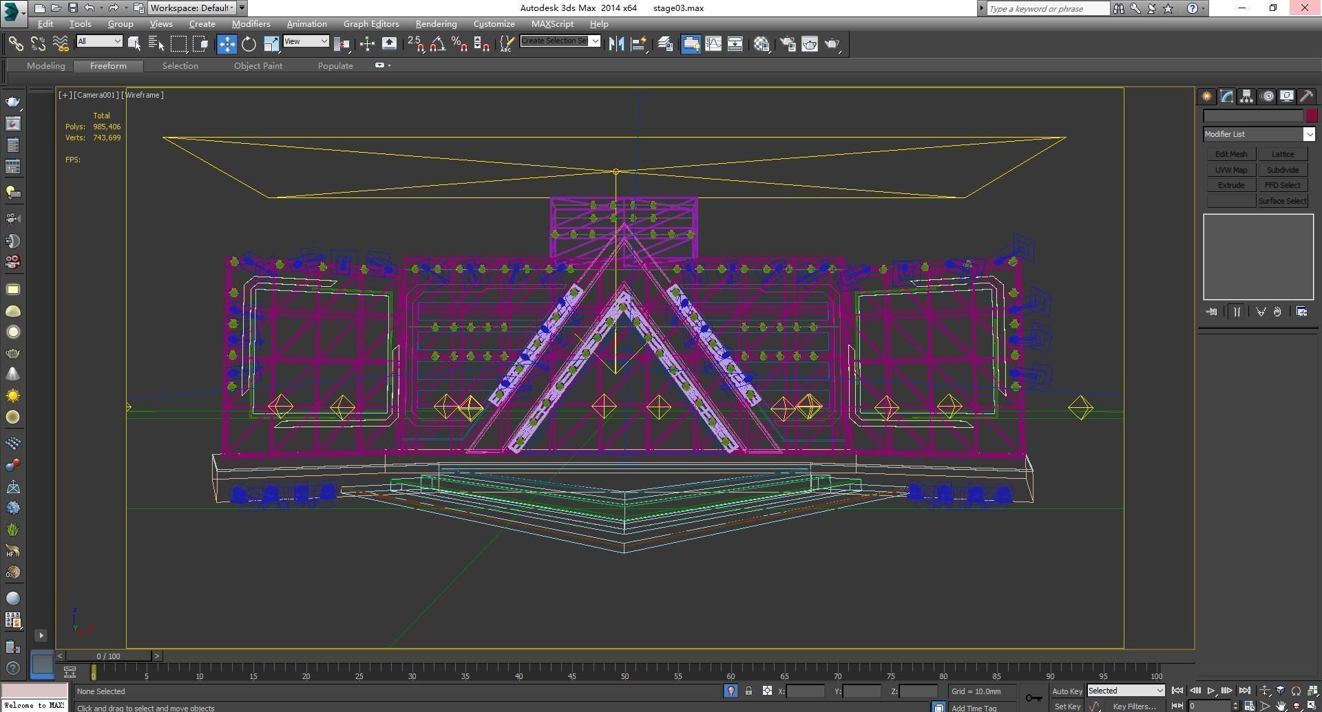 concert stage 01 design 3D model_6