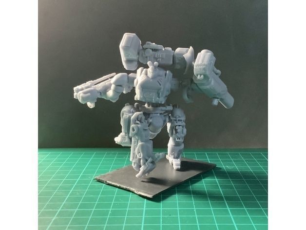 Puma Heavy Mech Pose and glue figure 3D print model_15