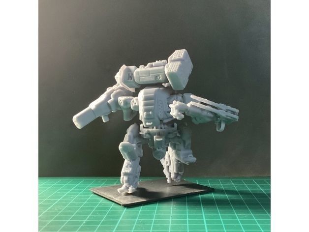 Puma Heavy Mech Pose and glue figure 3D print model_4