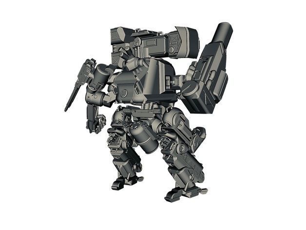 Puma Heavy Mech Pose and glue figure 3D print model_17