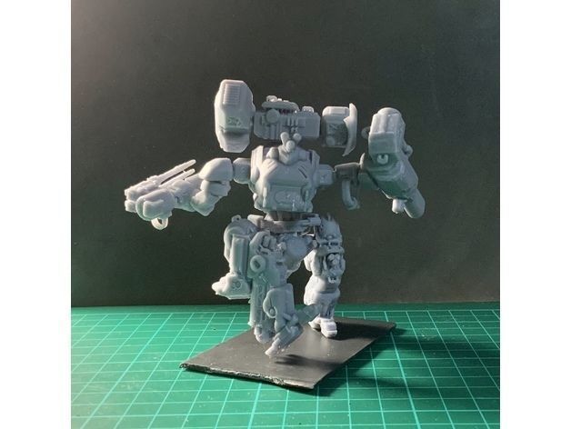 Puma Heavy Mech Pose and glue figure 3D print model_14