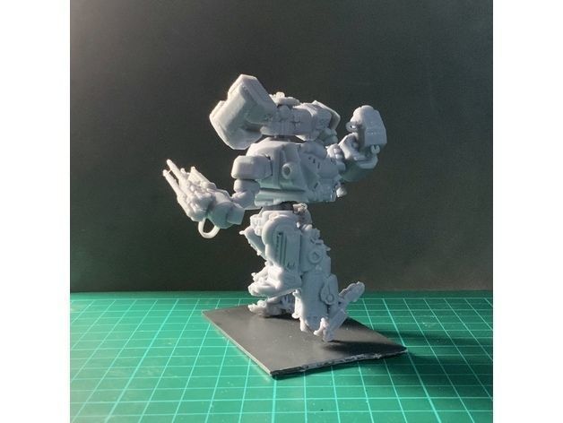 Puma Heavy Mech Pose and glue figure 3D print model_12