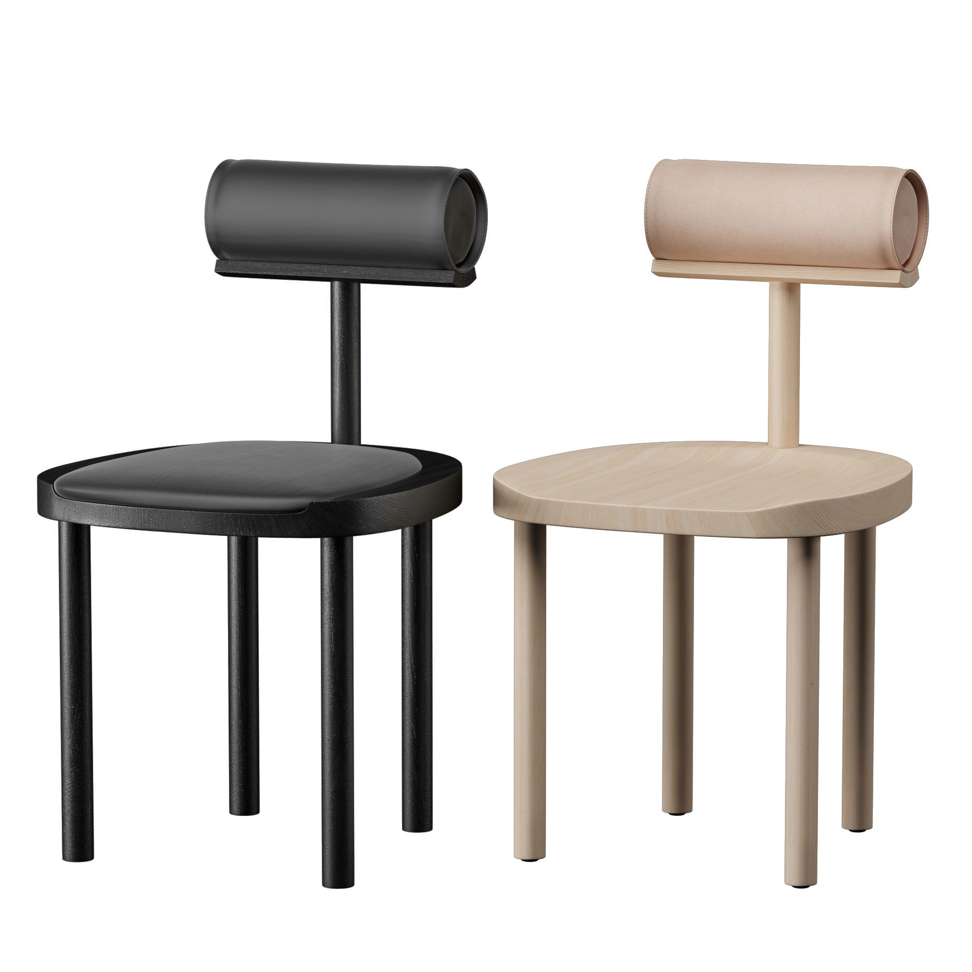 Una Chairs 3D model_1
